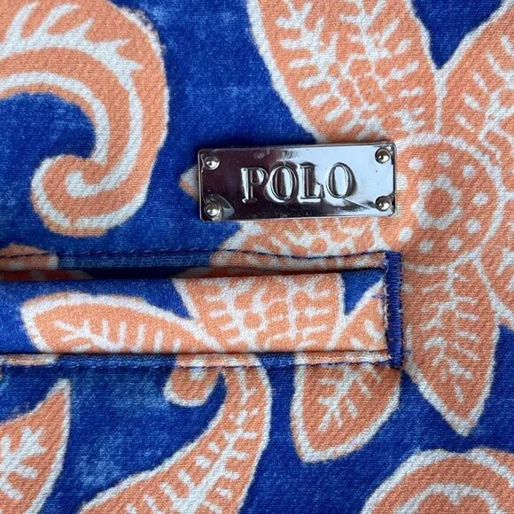Polo Ralph Lauren Golf Women’s Orange Paisley Moisture Wicking A-Line Skort Sz M